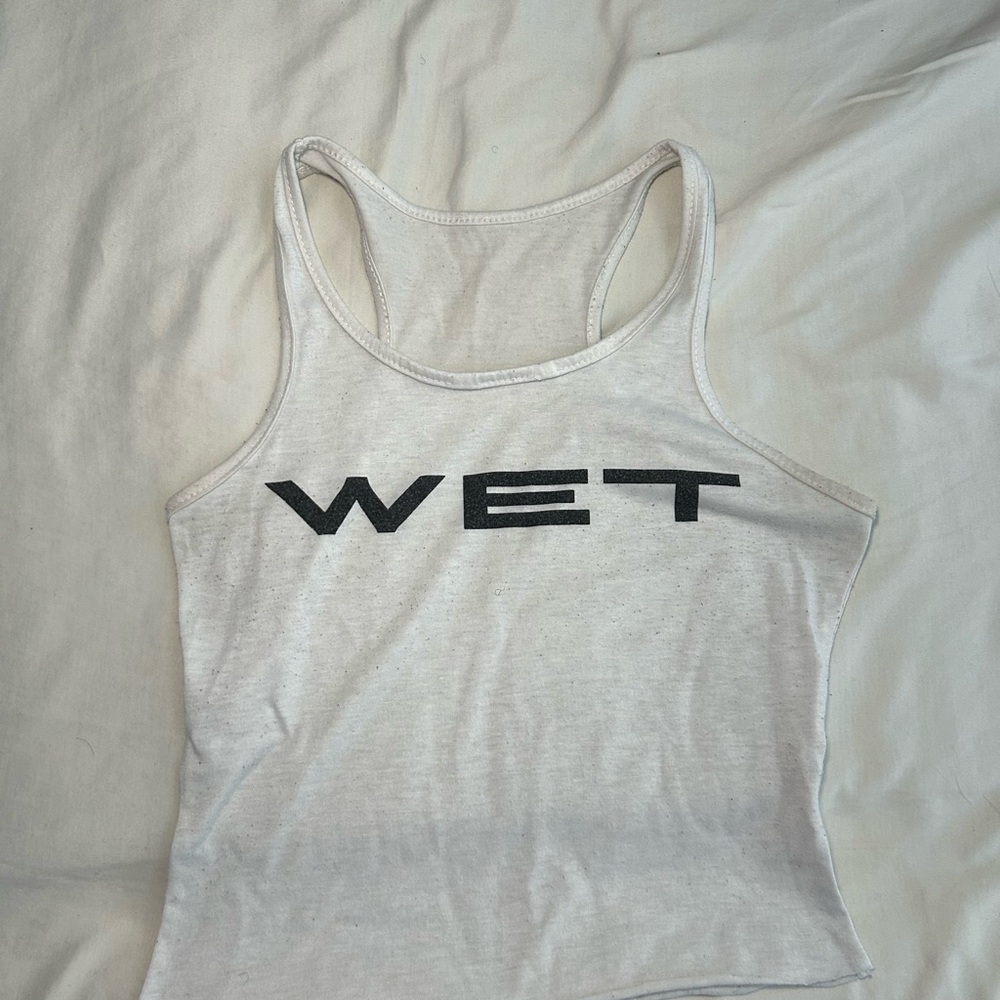 Yeezy “Wet” White Tank Top #tanktop #yeezy